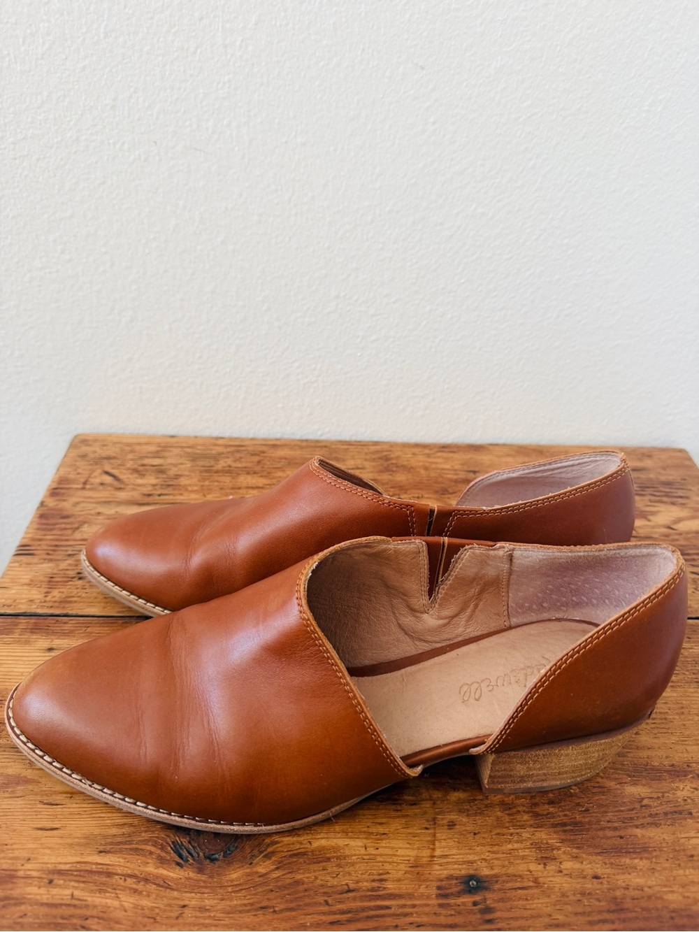 Madewell The Lucie Shoe in English Saddle Tan Leather